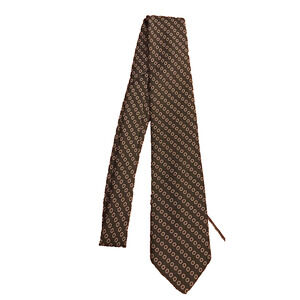 Custom Designed Polyester Gray Pattern 56" Men's Tie Necktie Vintage Retro